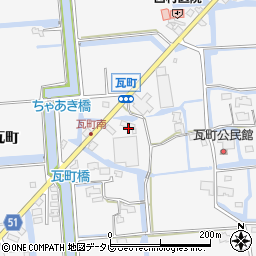 佐賀県佐賀市兵庫町瓦町990周辺の地図