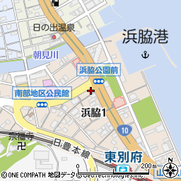 浜脇自動車工場周辺の地図