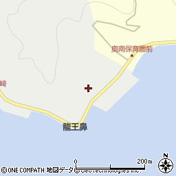 宇和島市立奥南公民館周辺の地図