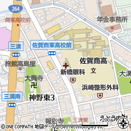 セブンイレブン佐賀商業高校前店周辺の地図