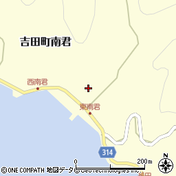 愛媛県宇和島市吉田町南君657周辺の地図