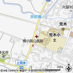 福岡県久留米市荒木町荒木1586-1周辺の地図