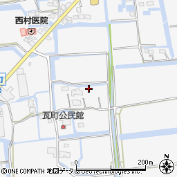 佐賀県佐賀市兵庫町瓦町周辺の地図
