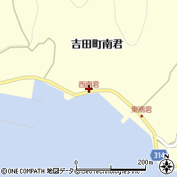 愛媛県宇和島市吉田町南君593周辺の地図