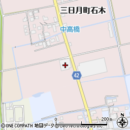 佐賀県小城市三日月町石木262周辺の地図