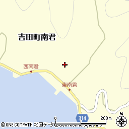 愛媛県宇和島市吉田町南君651周辺の地図