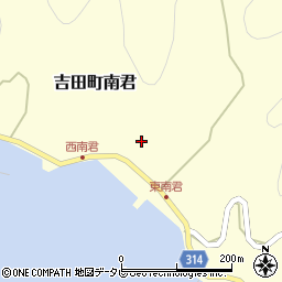 愛媛県宇和島市吉田町南君623周辺の地図