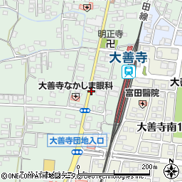 リパーク西鉄大善寺駅前第２駐車場周辺の地図