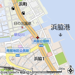 浜脇周辺の地図