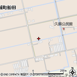 佐賀県小城市小城町船田周辺の地図