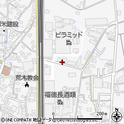 福岡県久留米市荒木町荒木1166-3周辺の地図