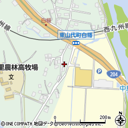 佐賀県伊万里市東山代町長浜1638周辺の地図