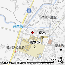 福岡県久留米市荒木町荒木1577周辺の地図