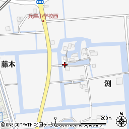 佐賀県佐賀市兵庫町渕1187-1周辺の地図