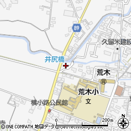 福岡県久留米市荒木町荒木1047周辺の地図