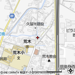 福岡県久留米市荒木町荒木1473-4周辺の地図