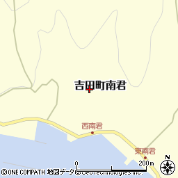 愛媛県宇和島市吉田町南君494周辺の地図