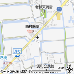 佐賀県佐賀市兵庫町瓦町962周辺の地図