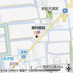 佐賀県佐賀市兵庫町瓦町972周辺の地図