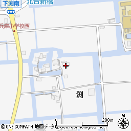 佐賀県佐賀市兵庫町渕1252-2周辺の地図