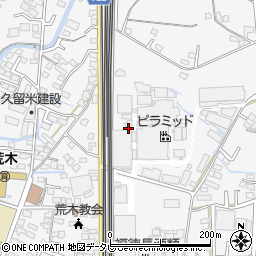 福岡県久留米市荒木町荒木1184周辺の地図