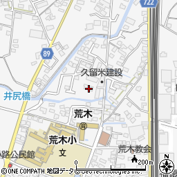 福岡県久留米市荒木町荒木1060周辺の地図