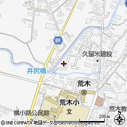 福岡県久留米市荒木町荒木1052周辺の地図