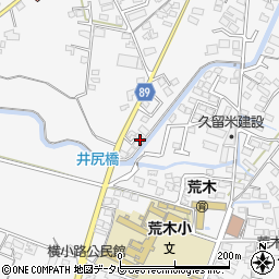福岡県久留米市荒木町荒木1051-6周辺の地図