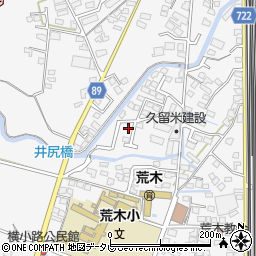 福岡県久留米市荒木町荒木1054-5周辺の地図