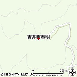 長崎県佐世保市吉井町春明周辺の地図