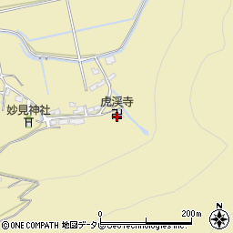 虎渓寺周辺の地図