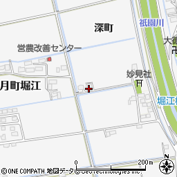 佐賀県小城市深町472周辺の地図