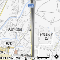 福岡県久留米市荒木町荒木1104周辺の地図