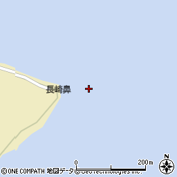 長崎鼻周辺の地図