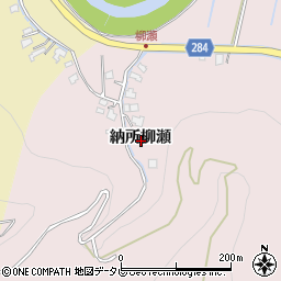 佐賀県多久市東多久町納所柳瀬周辺の地図