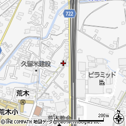 福岡県久留米市荒木町荒木1102-5周辺の地図