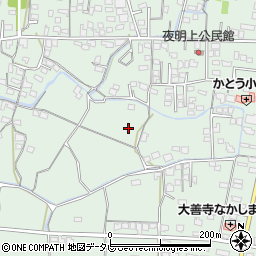 福岡県久留米市大善寺町夜明周辺の地図