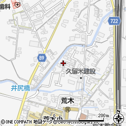 福岡県久留米市荒木町荒木1073-5周辺の地図