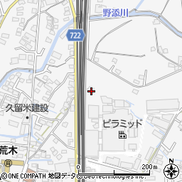 福岡県久留米市荒木町荒木1109周辺の地図