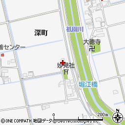 佐賀県小城市深町650周辺の地図