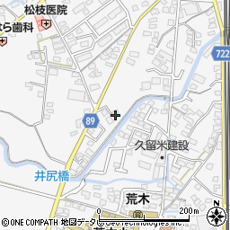 福岡県久留米市荒木町荒木888周辺の地図