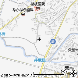 福岡県久留米市荒木町荒木923-2周辺の地図