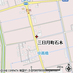 佐賀県小城市三日月町石木166-1周辺の地図