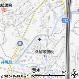 福岡県久留米市荒木町荒木1076周辺の地図