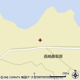 長崎鼻草原周辺の地図