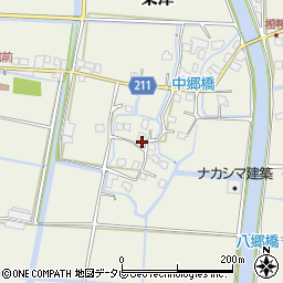 佐賀県三養基郡みやき町東津740周辺の地図