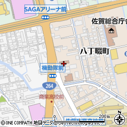 県警機動隊周辺の地図