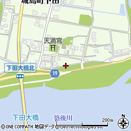 福岡県久留米市城島町下田419周辺の地図