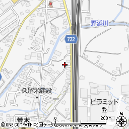 福岡県久留米市荒木町荒木1088-2周辺の地図