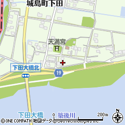 福岡県久留米市城島町下田439周辺の地図